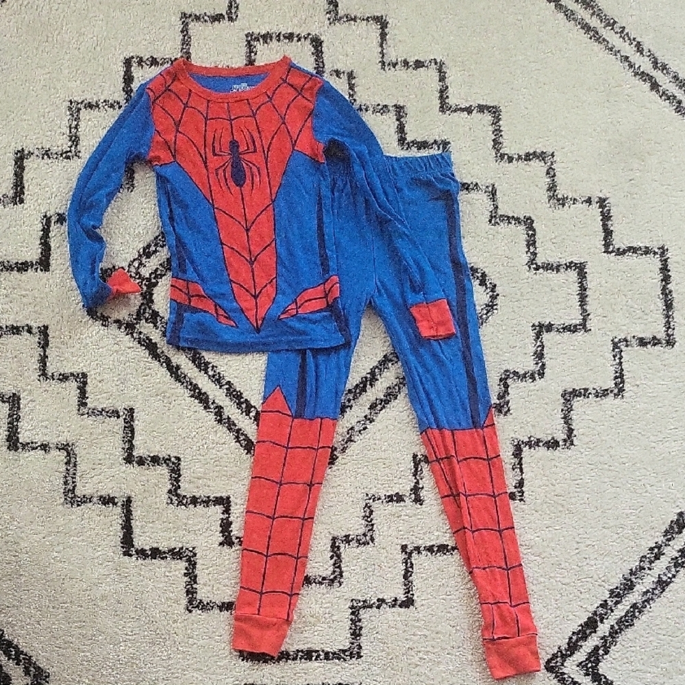 Kids Spider Hero Costume Pajamas - Blue and Red